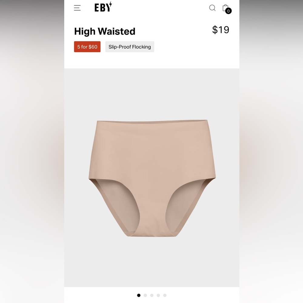 NWT Eby High waisted Panties - Set of 4 - size 2XL